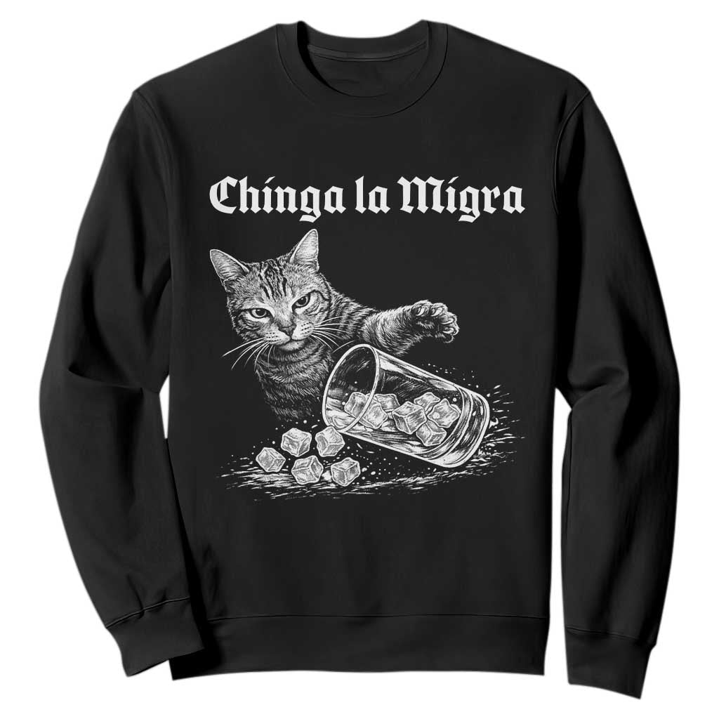 Funny Cat Anti ICE Meme Sweatshirt TS14 Black Print Your Wear