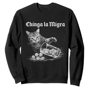 Funny Cat Anti ICE Meme Sweatshirt TS14 Black Print Your Wear