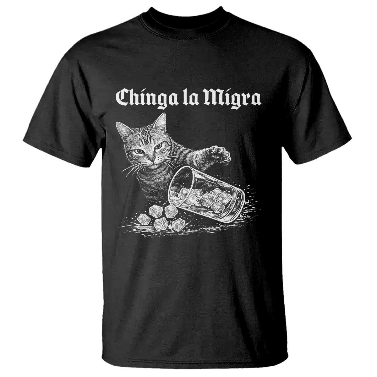Funny Cat Anti ICE Meme T Shirt TS14 Black Print Your Wear