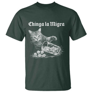 Funny Cat Anti ICE Meme T Shirt TS14 Dark Forest Green Print Your Wear