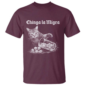 Funny Cat Anti ICE Meme T Shirt TS14 Maroon Print Your Wear
