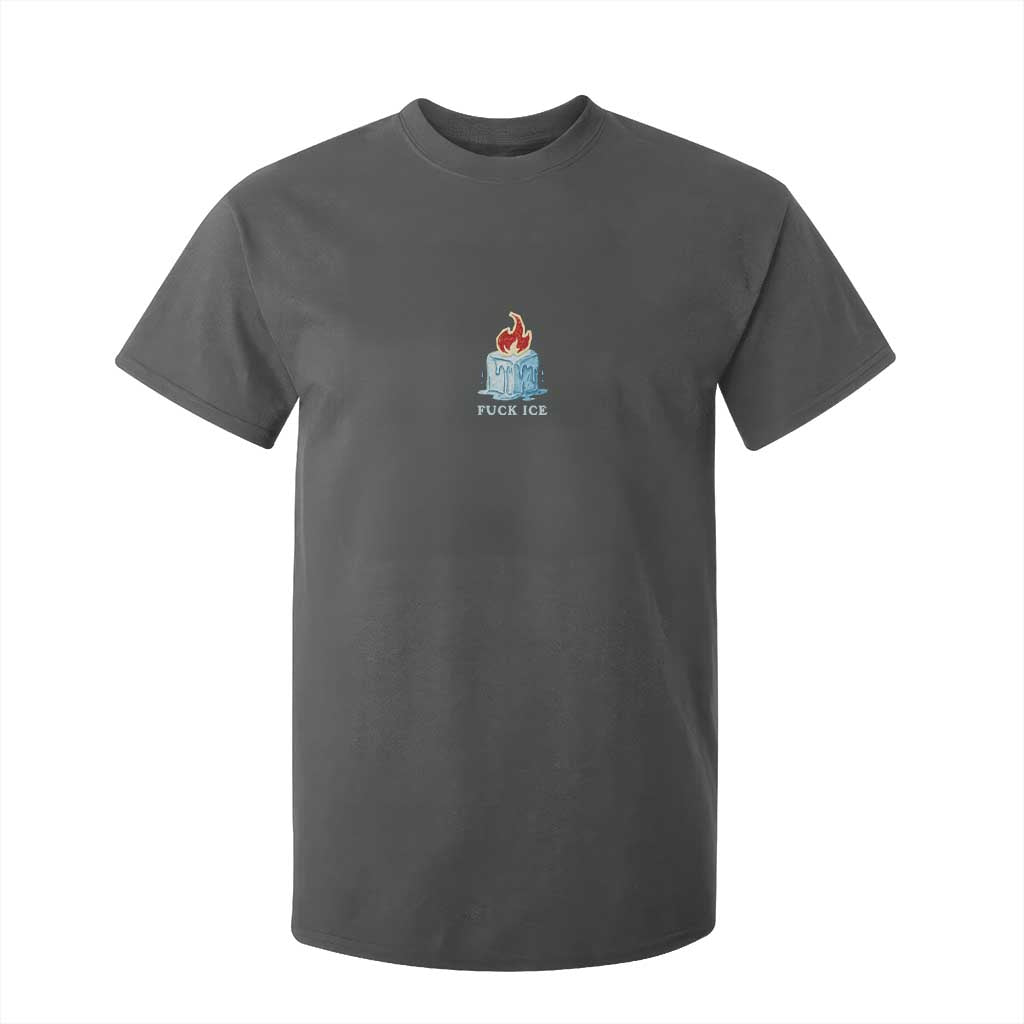 Fck Ice T Shirt For Kid Anti ICE Immigration Deportation Human Rights Protest TS14 Dark Heather Print Your Wear