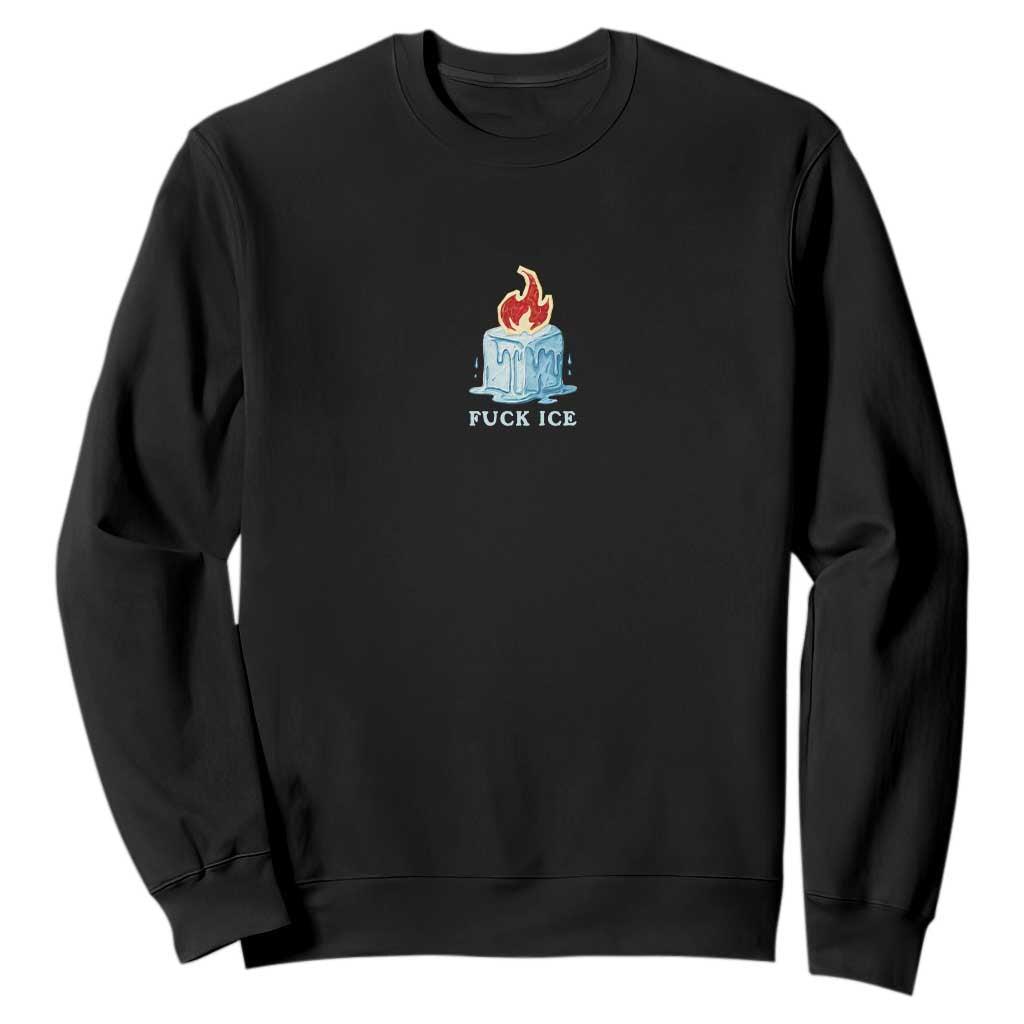 Fck Ice Sweatshirt Anti ICE Immigration Deportation Human Rights Protest TS14 Black Print Your Wear