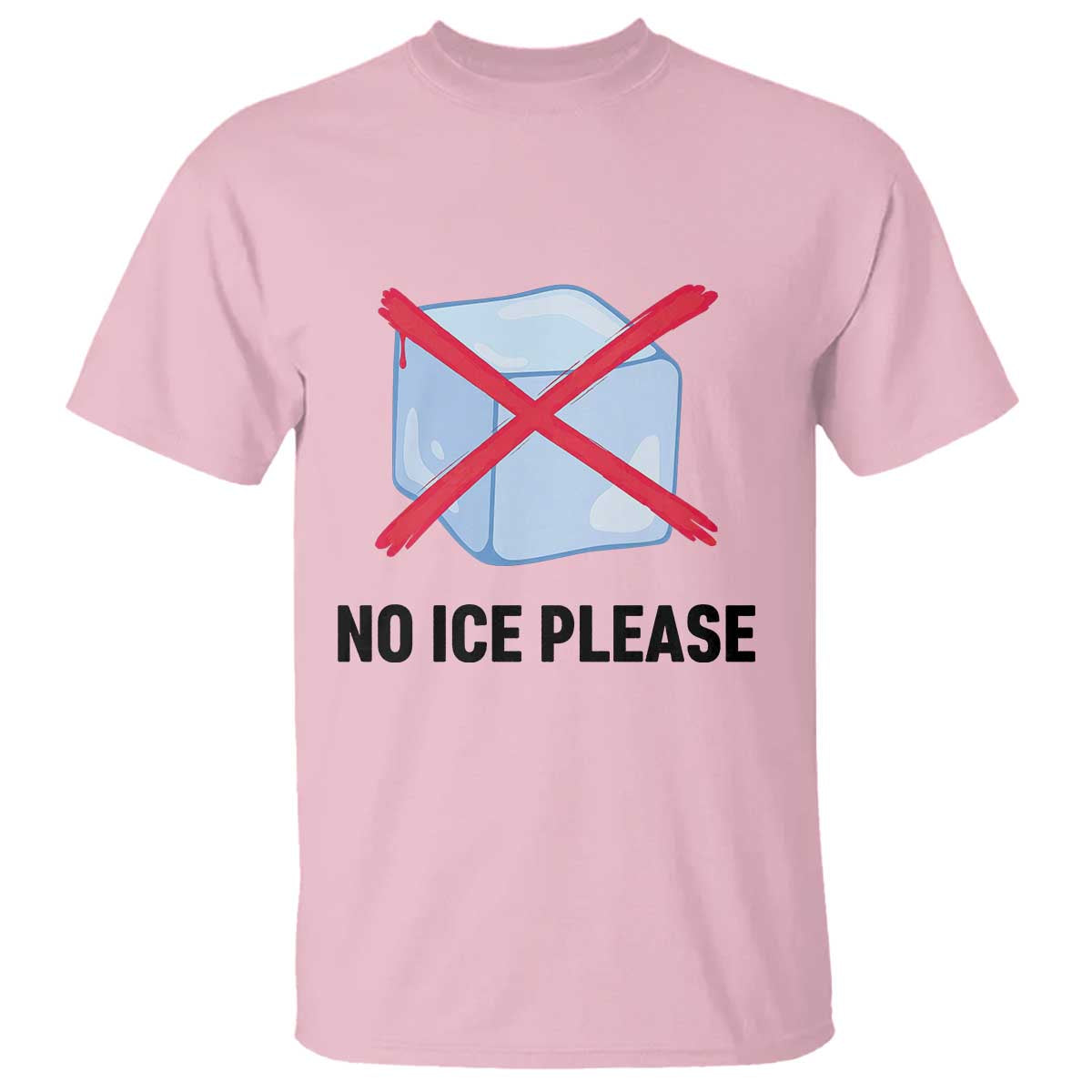 No Ice Please T Shirt Subtle Anti ICE Deportation Human Rights TS14 Light Pink Print Your Wear