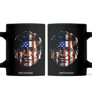 Cesar Chavez Coffee Mug Hispanic Heritage Month American Flag Portrait TS14 Black Print Your Wear