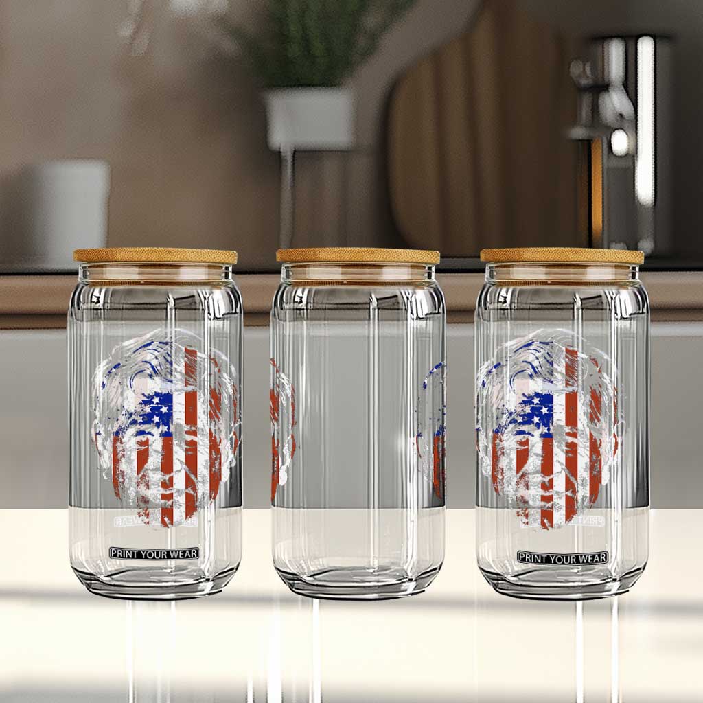 Cesar Chavez Glass Can Hispanic Heritage Month American Flag Portrait TS14 Print Your Wear