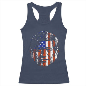 Cesar Chavez Racerback Tank Top Hispanic Heritage Month American Flag Portrait TS14 Navy Print Your Wear