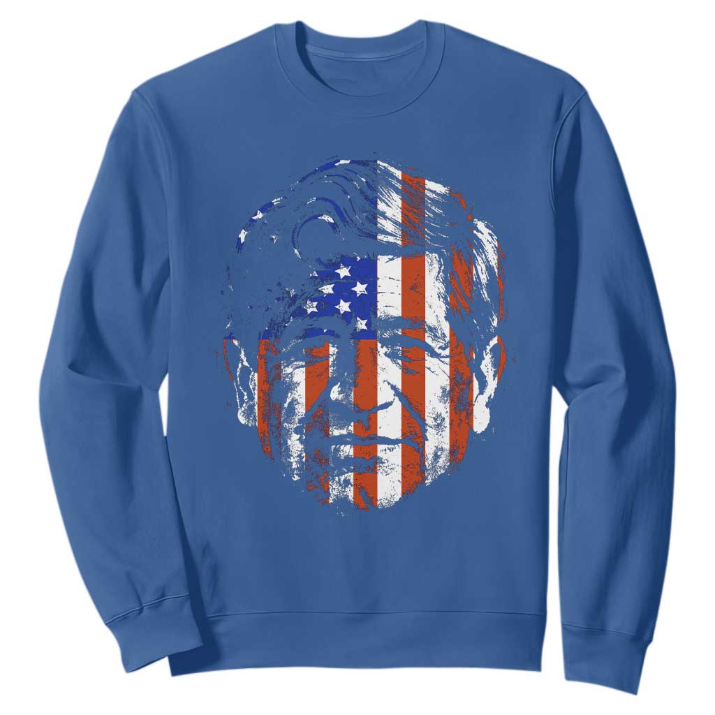 Cesar Chavez Sweatshirt Hispanic Heritage Month American Flag Portrait TS14 Royal Blue Print Your Wear