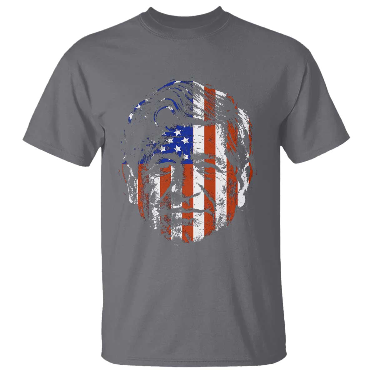 Cesar Chavez T Shirt Hispanic Heritage Month American Flag Portrait TS14 Charcoal Print Your Wear