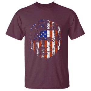 Cesar Chavez T Shirt Hispanic Heritage Month American Flag Portrait TS14 Maroon Print Your Wear
