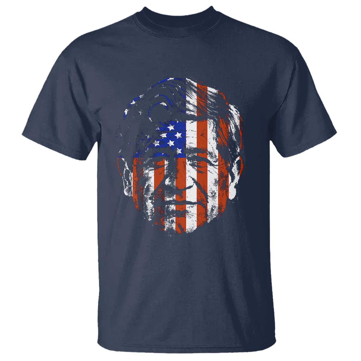 Cesar Chavez T Shirt Hispanic Heritage Month American Flag Portrait TS14 Navy Print Your Wear