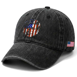 Cesar Chavez Washed Cotton Baseball Cap Hispanic Heritage Month American Flag Portrait TS14 Print Your Wear