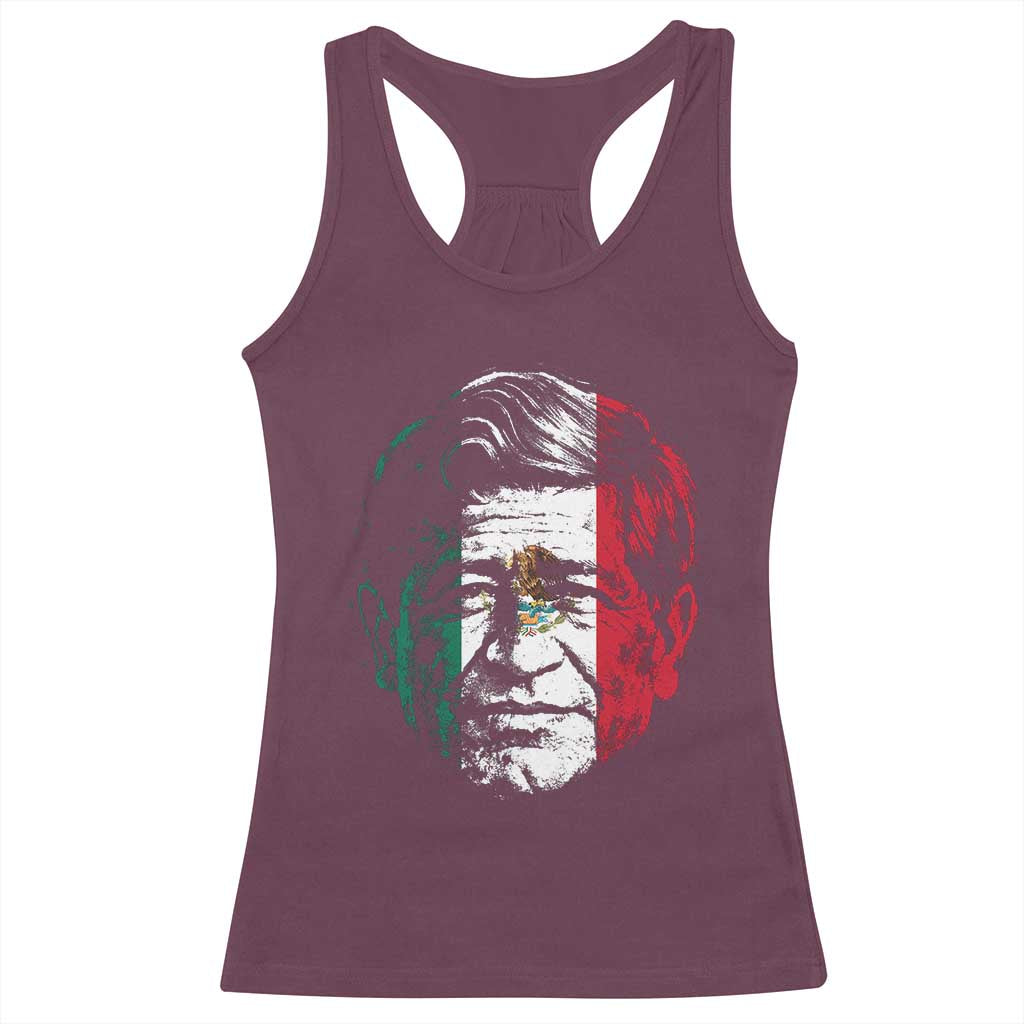 Cesar Chavez Day Mexican American Pride Racerback Tank Top TS14 Maroon Print Your Wear