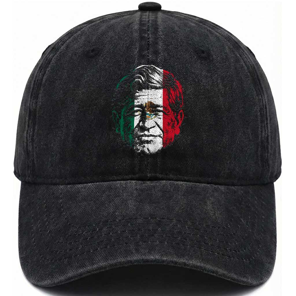 Cesar Chavez Day Mexican American Pride Washed Cotton Baseball Cap TS14 Washed Cap Universal Fit Black Print Your Wear