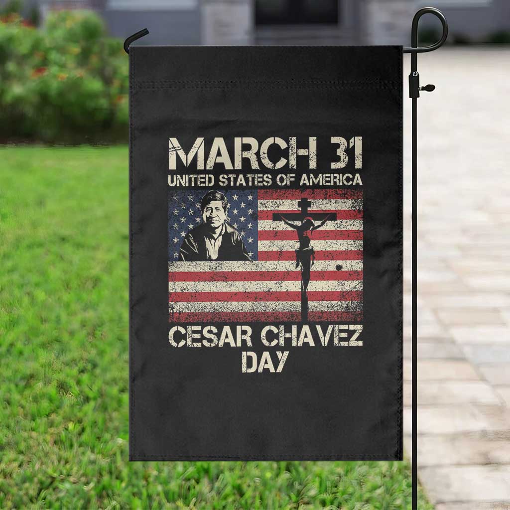 Cesar Chavez March 31 Celebration Garden Flag Christian American Flag Religious TS14 Print Your Wear