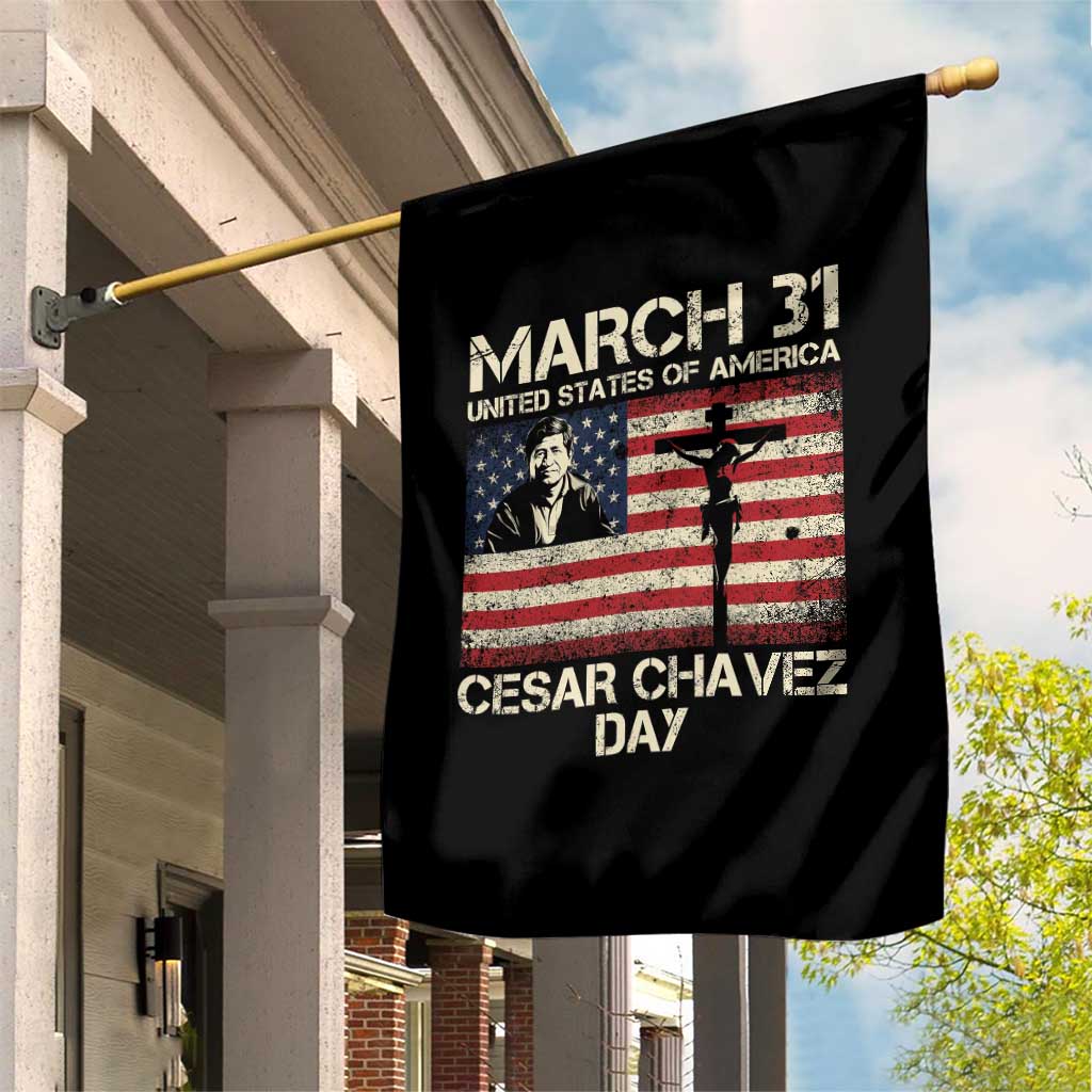 Cesar Chavez March 31 Celebration Garden Flag Christian American Flag Religious TS14 Print Your Wear