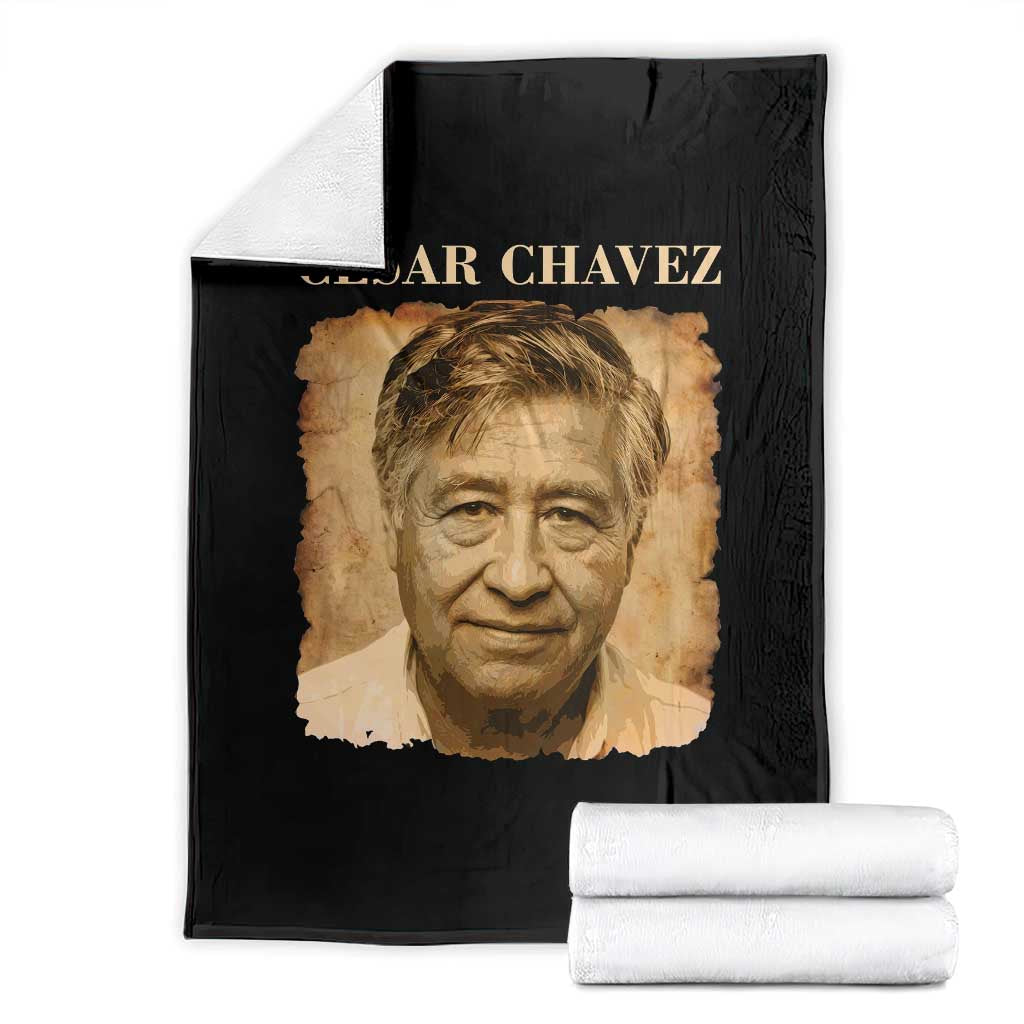 Cesar Chavez Throw Blanket Mexican American Pride Latino Heritage TS14 Black Print Your Wear