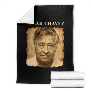 Cesar Chavez Throw Blanket Mexican American Pride Latino Heritage TS14 Black Print Your Wear