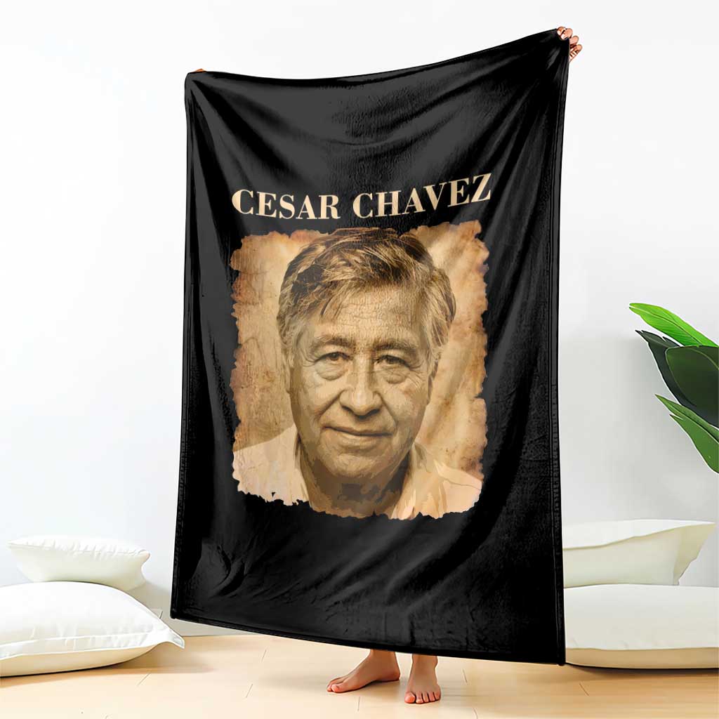 Cesar Chavez Throw Blanket Mexican American Pride Latino Heritage TS14 Print Your Wear