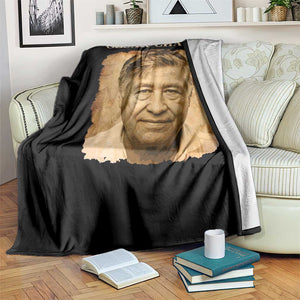 Cesar Chavez Throw Blanket Mexican American Pride Latino Heritage TS14 Print Your Wear