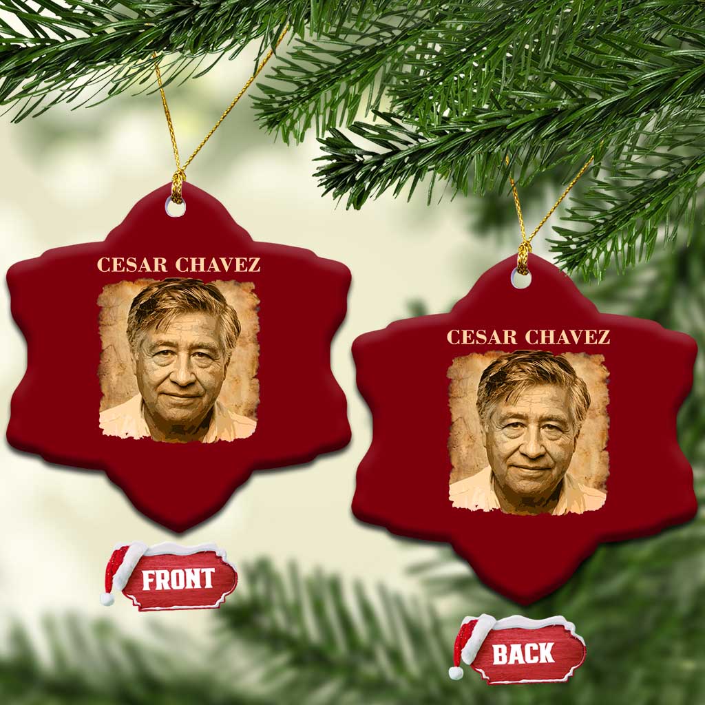 Cesar Chavez Ceramic Ornament Mexican American Pride Latino Heritage TS14 Print Your Wear