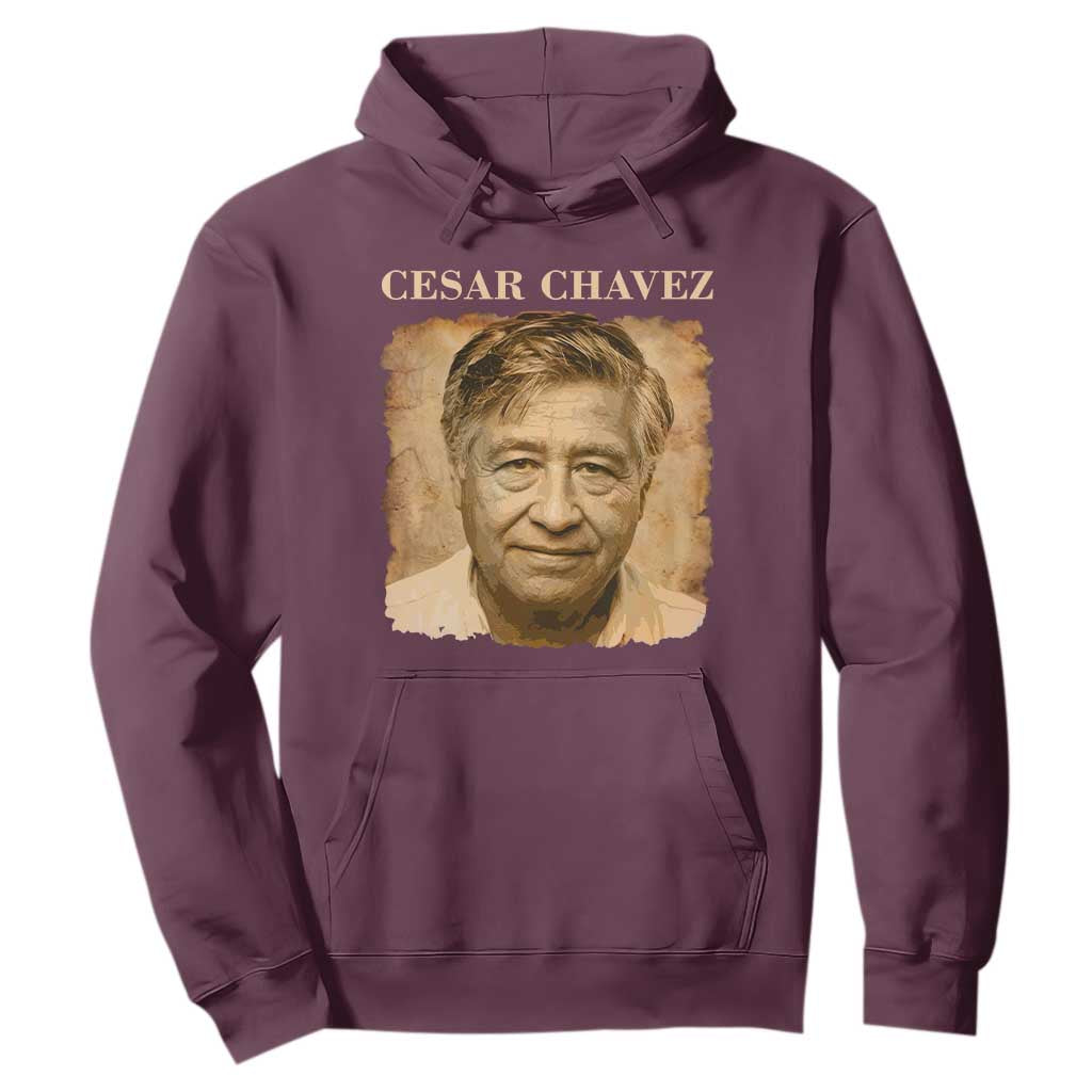 Cesar Chavez Hoodie Mexican American Pride Latino Heritage TS14 Maroon Print Your Wear