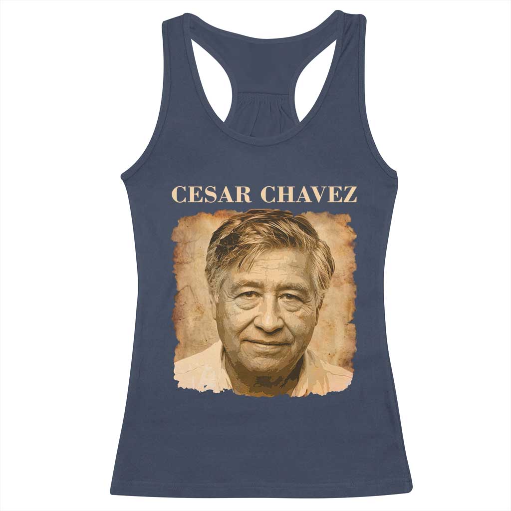 Cesar Chavez Racerback Tank Top Mexican American Pride Latino Heritage TS14 Navy Print Your Wear