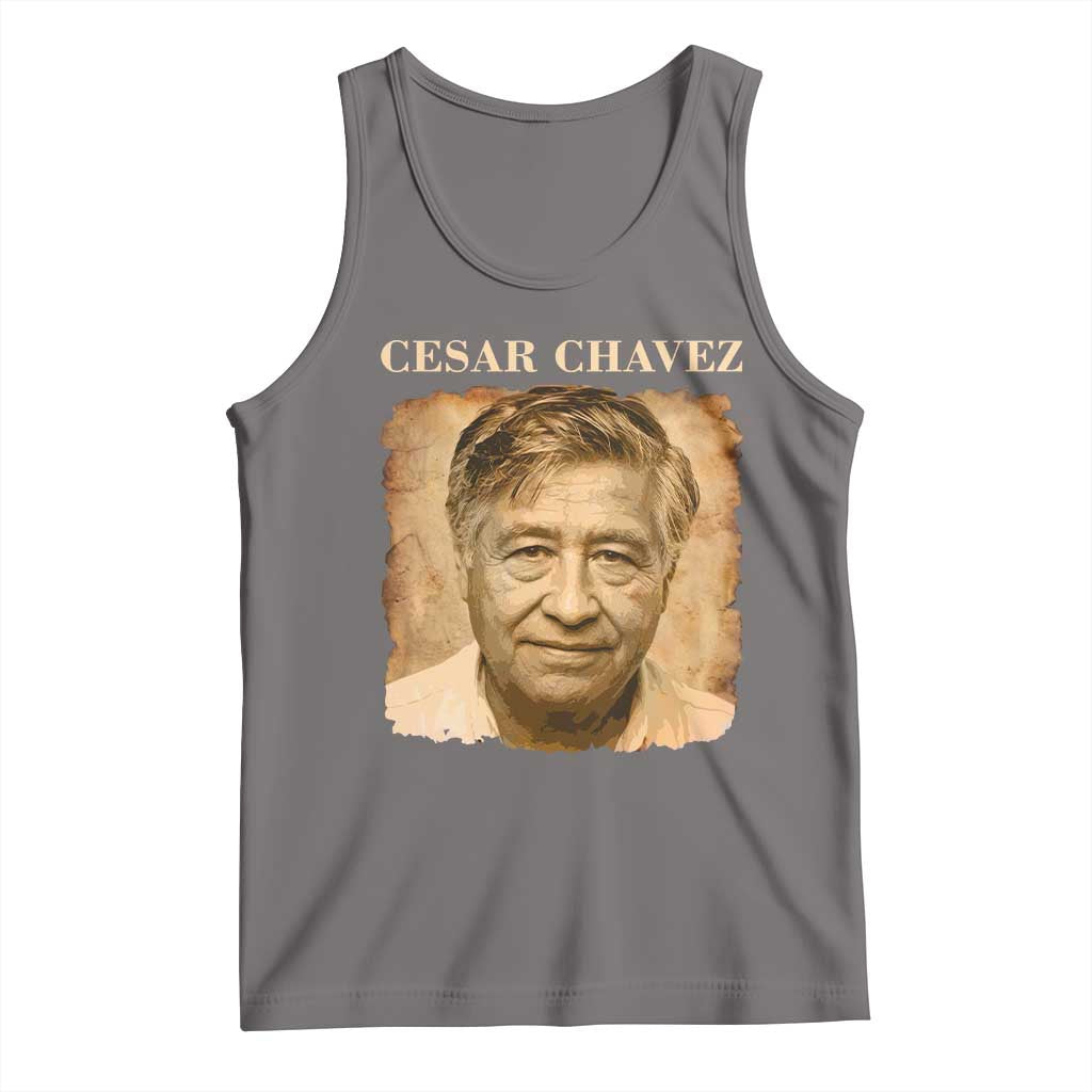 Cesar Chavez Tank Top Mexican American Pride Latino Heritage TS14 Deep Heather Print Your Wear