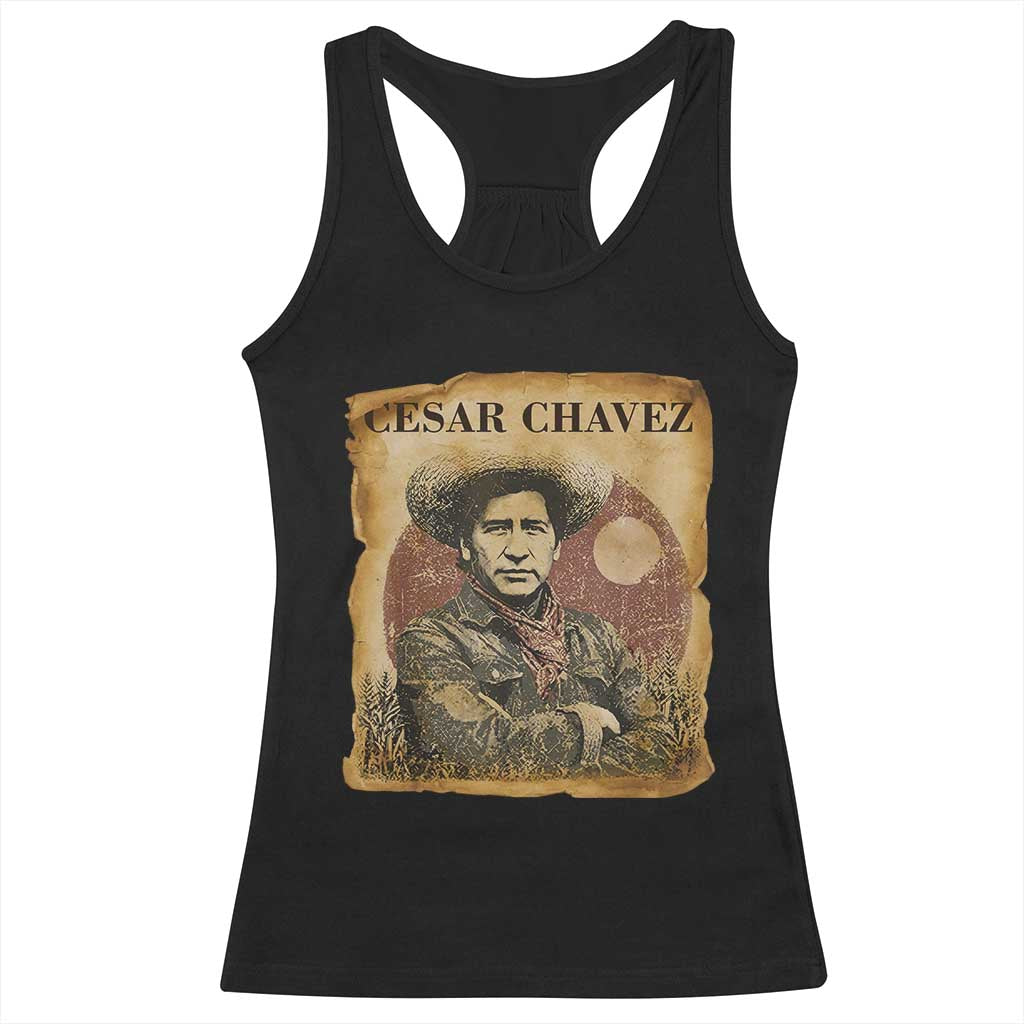 Cesar Chavez Racerback Tank Top Hispanic Heritage Mexican American Pride Latino TS14 Black Print Your Wear