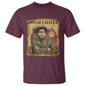 Cesar Chavez T Shirt Hispanic Heritage Mexican American Pride Latino TS14 Maroon Print Your Wear