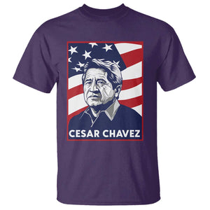 Cesar Chavez T Shirt Labor Leader Mexican American Pride TS14 Purple Print Your Wear