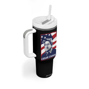 Cesar Chavez Tumbler With Handle Labor Leader Mexican American Pride TS14 Print Your Wear