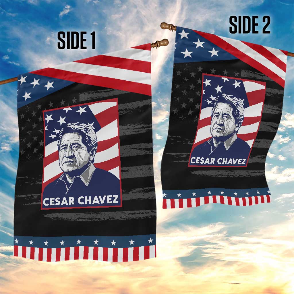 Cesar Chavez Garden Flag Labor Leader Mexican American Pride TS14 Print Your Wear