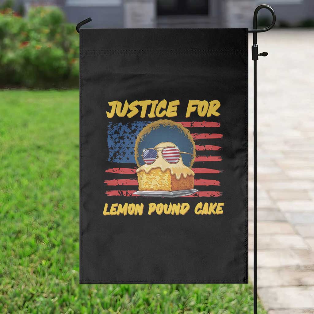 Justice For Lemon Pound Cake Garden Flag Funny US Flag Cake Parody Rap Free Speech TS14 Print Your Wear