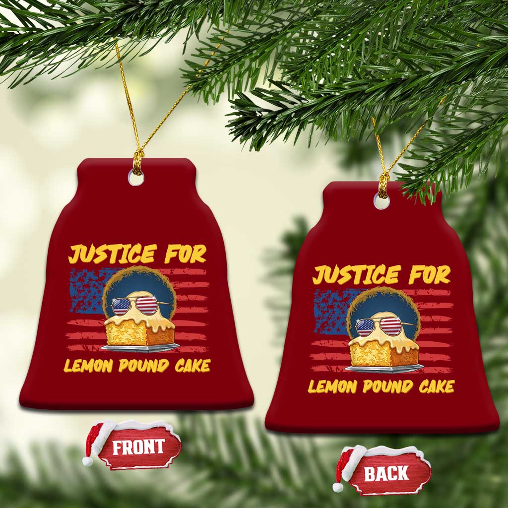 Justice For Lemon Pound Cake Ceramic Ornament Funny US Flag Cake Parody Rap Free Speech TS14 Print Your Wear
