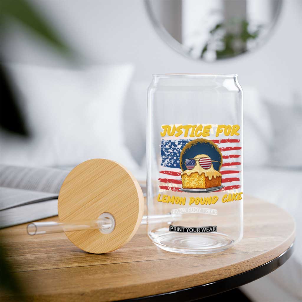 Justice For Lemon Pound Cake Glass Can Funny US Flag Cake Parody Rap Free Speech TS14 Print Your Wear