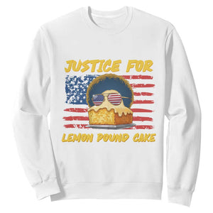 Justice For Lemon Pound Cake Sweatshirt Funny US Flag Cake Parody Rap Free Speech TS14 White Print Your Wear