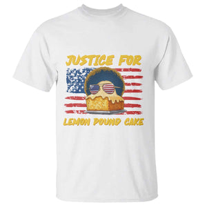 Justice For Lemon Pound Cake T Shirt Funny US Flag Cake Parody Rap Free Speech TS14 White Print Your Wear