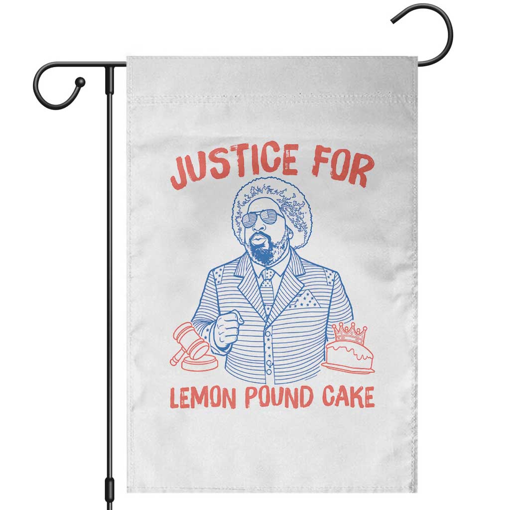 Justice For Lemon Pound Cake Garden Flag Viral Trend Free Speech TS14 White Print Your Wear