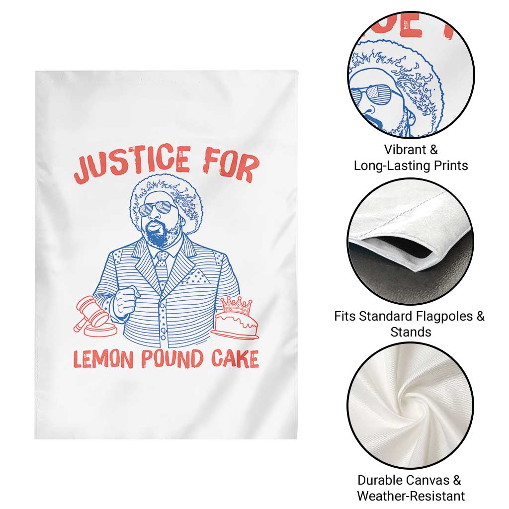 Justice For Lemon Pound Cake Garden Flag Viral Trend Free Speech TS14 Print Your Wear