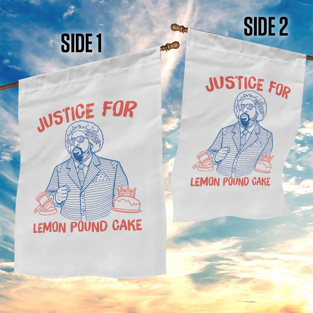 Justice For Lemon Pound Cake Garden Flag Viral Trend Free Speech TS14 Print Your Wear