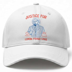 Justice For Lemon Pound Cake Baseball Cap Viral Trend Free Speech TS14 Print Your Wear