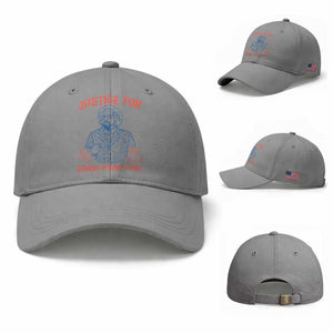 Justice For Lemon Pound Cake Baseball Cap Viral Trend Free Speech TS14 Baseball Cap Universal Fit Sport Gray Print Your Wear