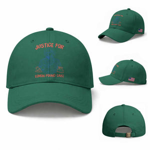 Justice For Lemon Pound Cake Baseball Cap Viral Trend Free Speech TS14 Baseball Cap Universal Fit Irish Green Print Your Wear