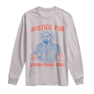 Justice For Lemon Pound Cake Long Sleeve Shirt Viral Trend Free Speech TS14 Ice Gray Print Your Wear