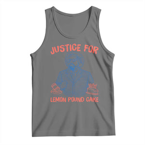 Justice For Lemon Pound Cake Tank Top Viral Trend Free Speech TS14 Black Heather Print Your Wear