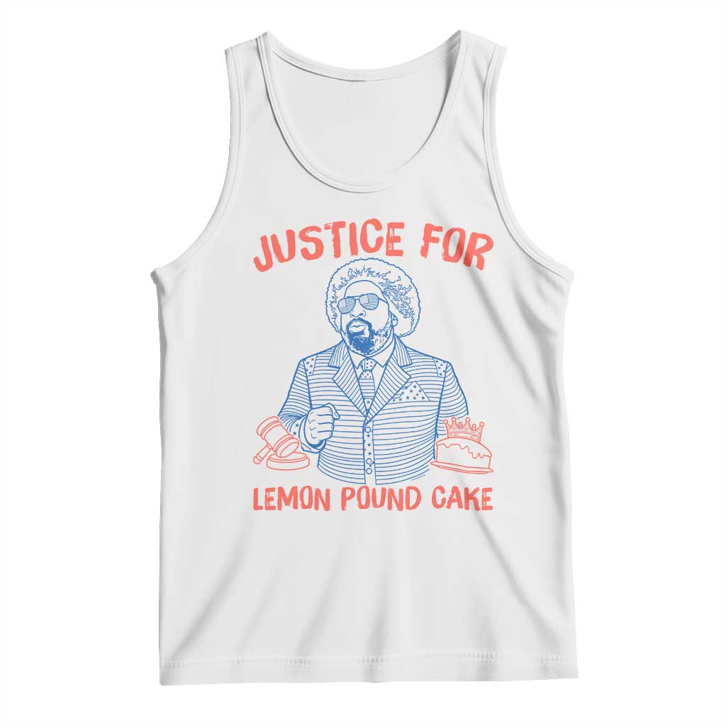 Justice For Lemon Pound Cake Tank Top Viral Trend Free Speech TS14 White Print Your Wear