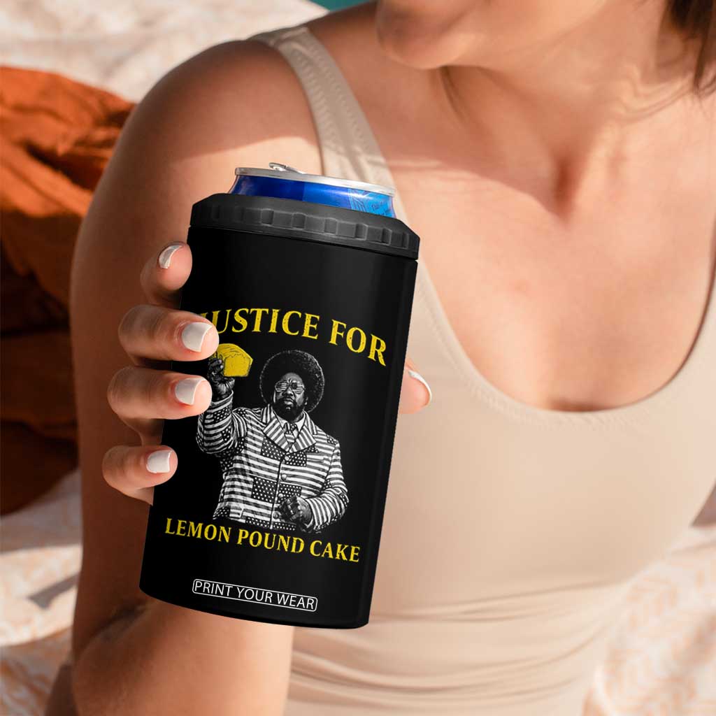 Justice For Lemon Pound Cake 4 in 1 Can Cooler Tumbler Vintage Rap Free Speech TS14 Print Your Wear
