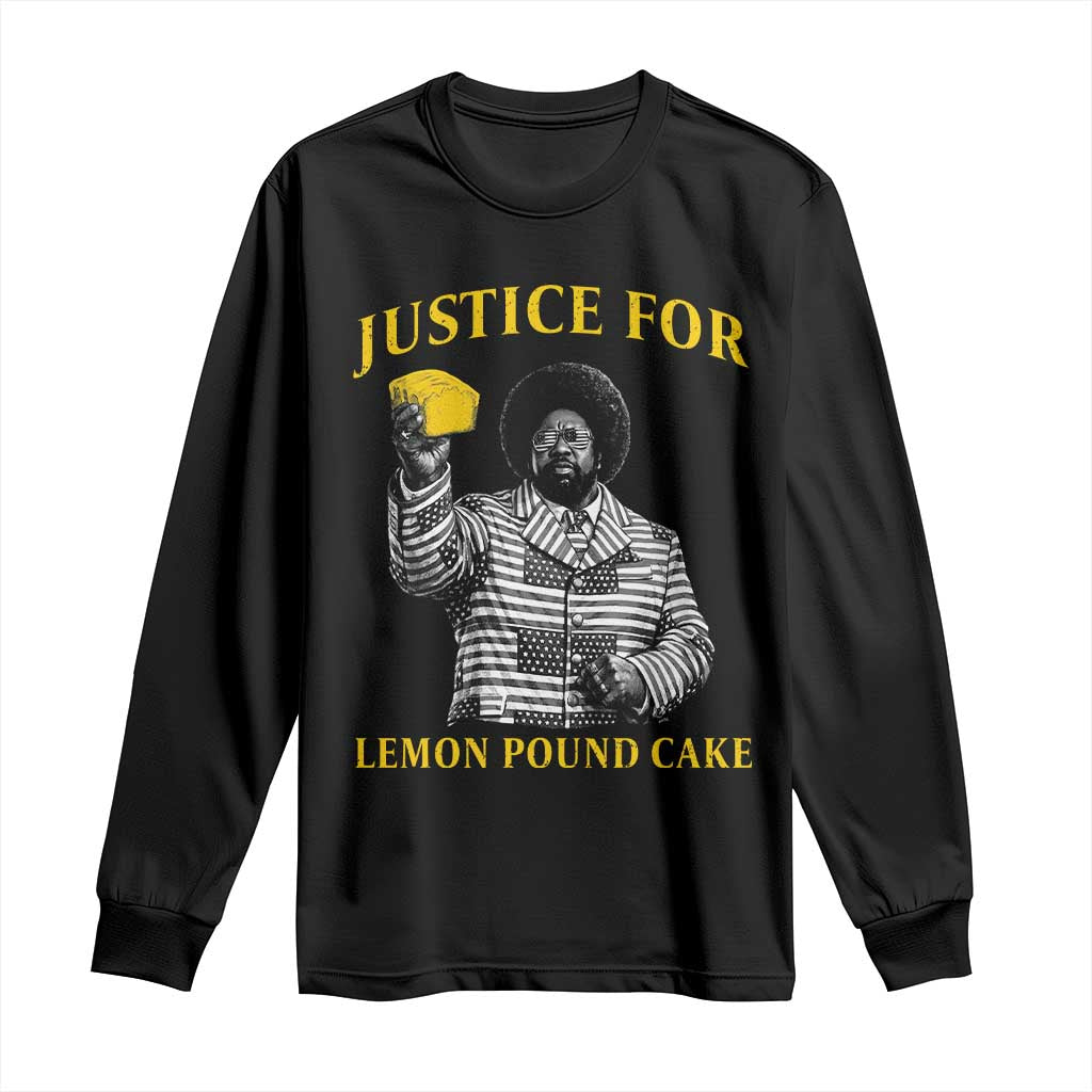 Justice For Lemon Pound Cake Long Sleeve Shirt Vintage Rap Free Speech TS14 Black Print Your Wear