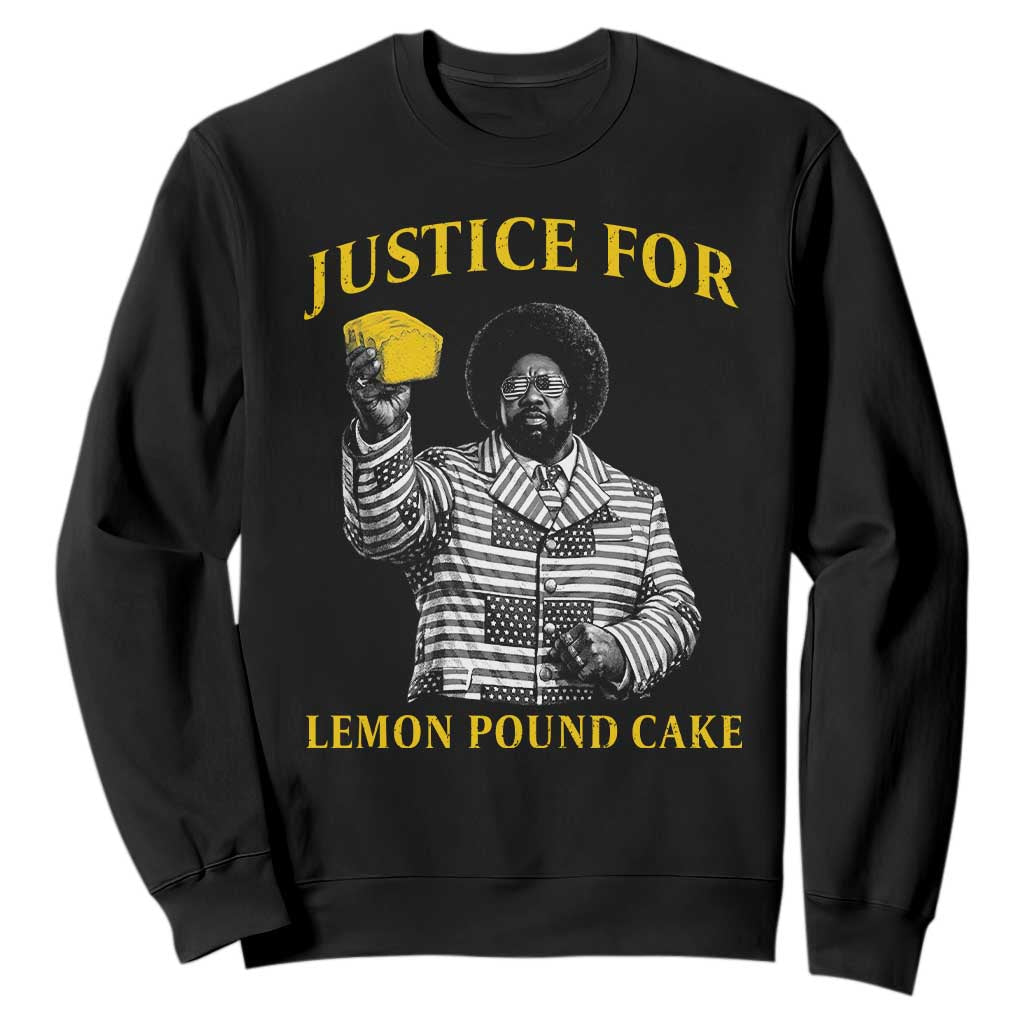Justice For Lemon Pound Cake Sweatshirt Vintage Rap Free Speech TS14 Black Print Your Wear